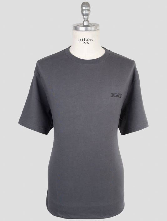 Kiton Knt Gray Cotton T-Shirt