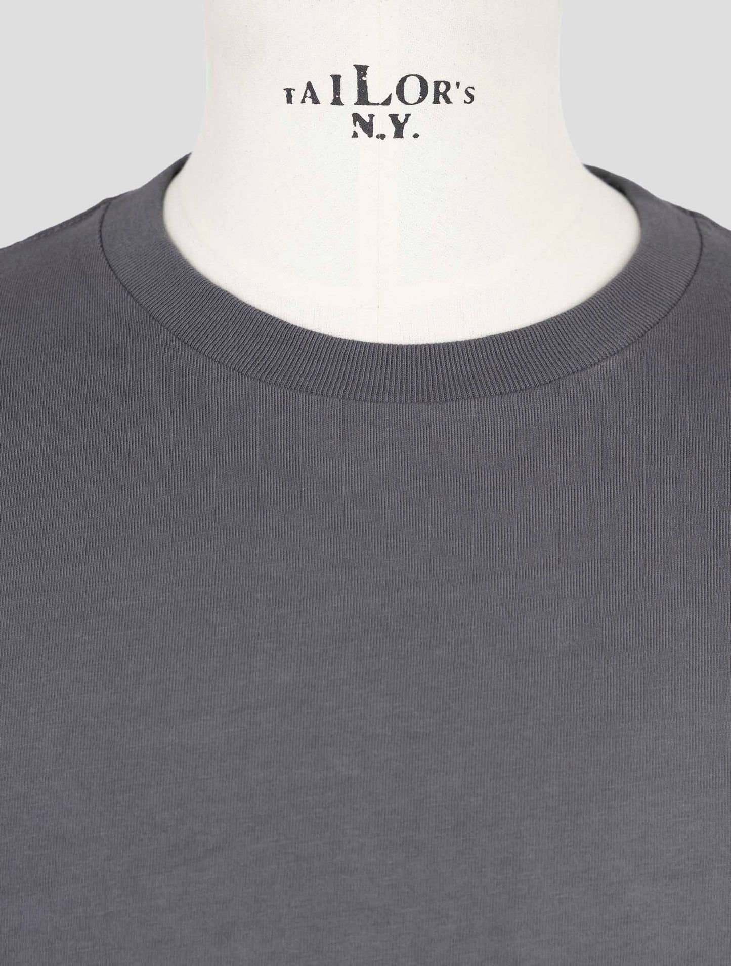 Kiton Knt Gray Cotton T-Shirt