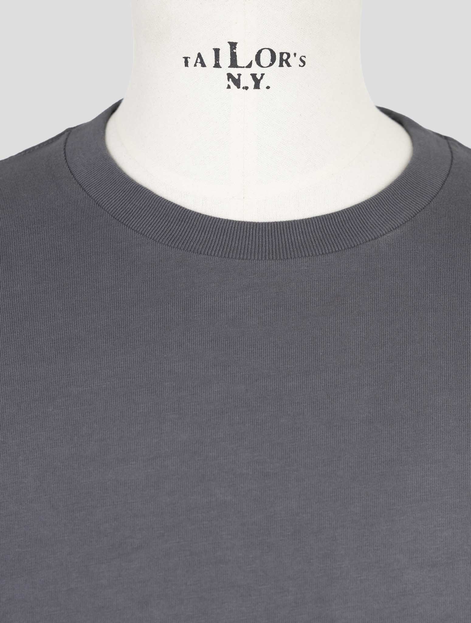 Kiton Knt Gray Cotton T-Shirt