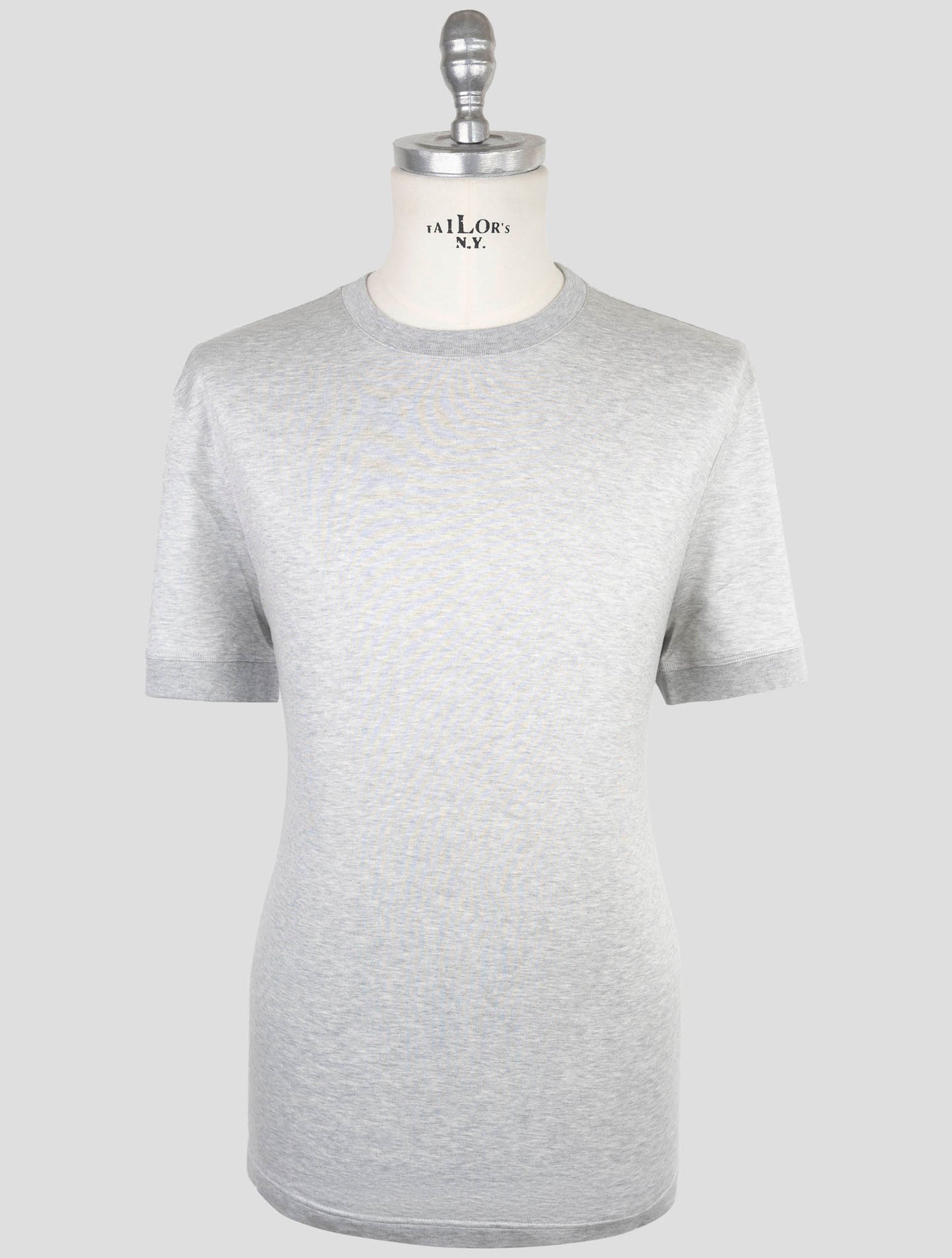 Kiton Knt Gray Cotton T-Shirt