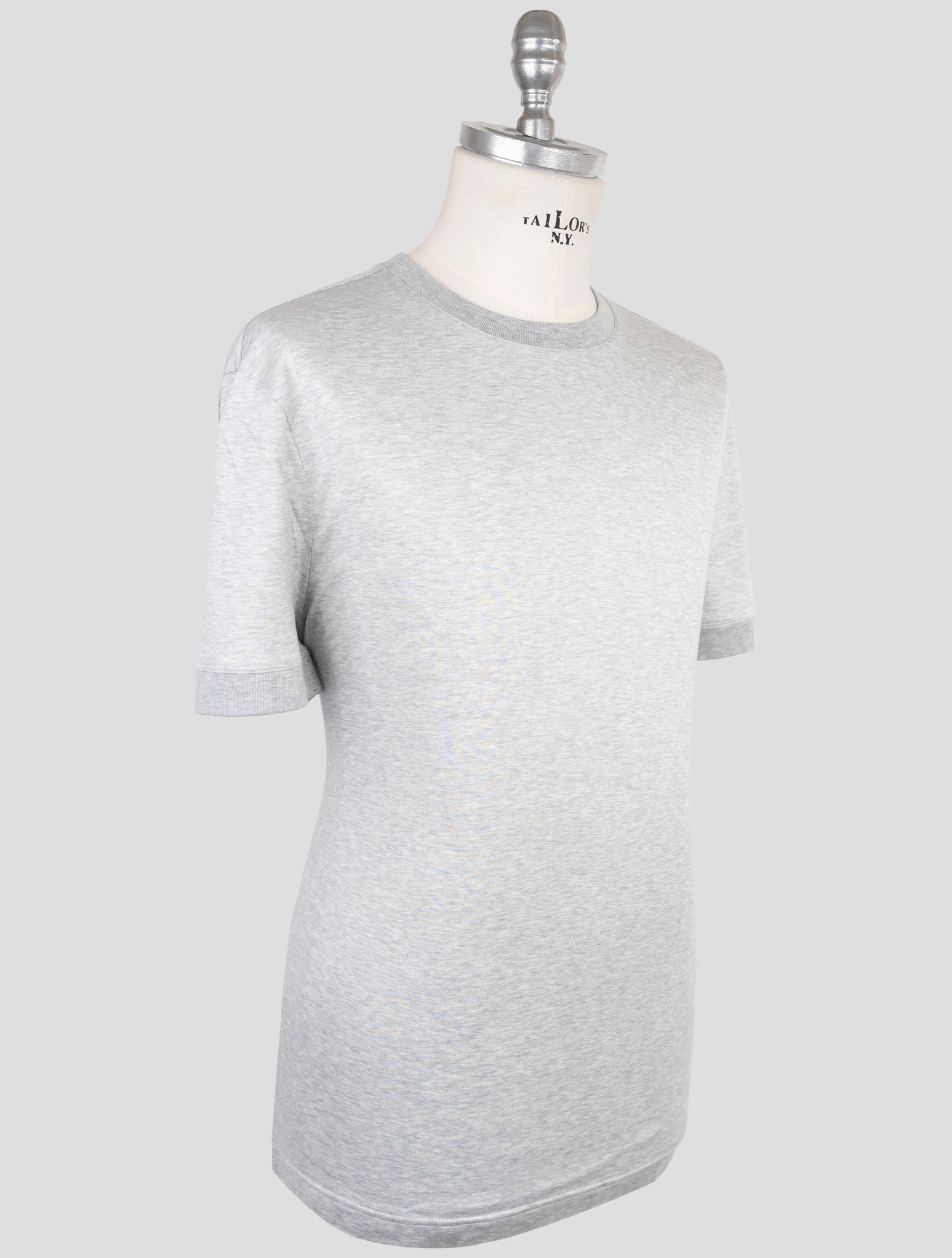 Kiton Knt Gray Cotton T-Shirt