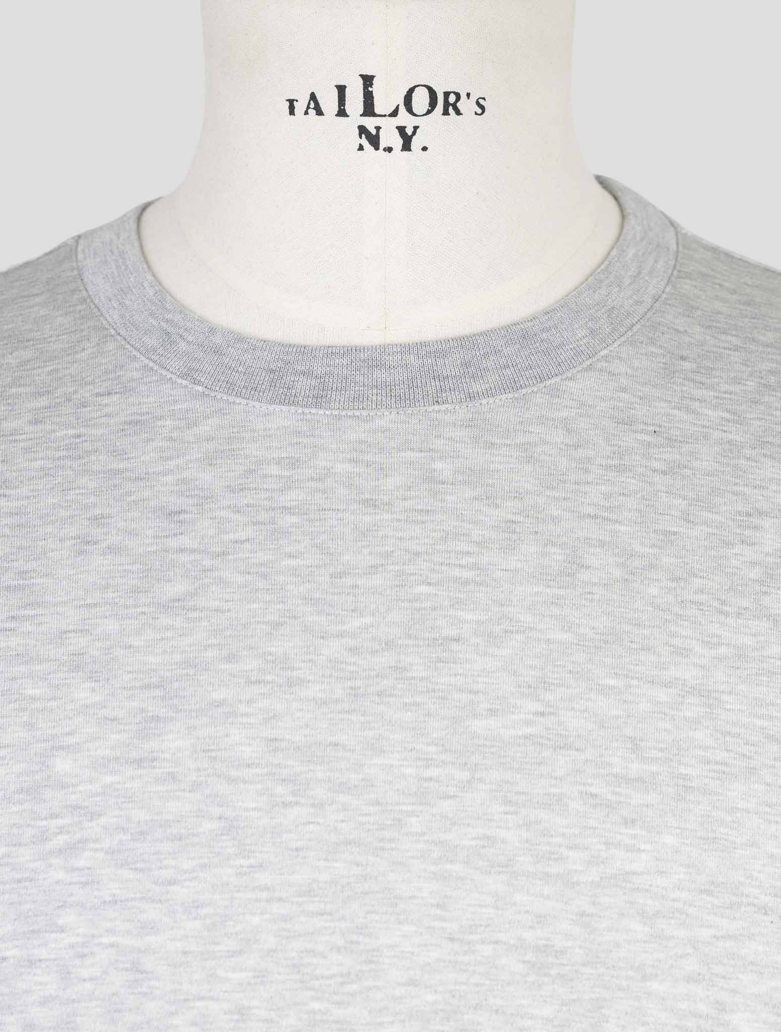 Kiton Knt Gray Cotton T-Shirt