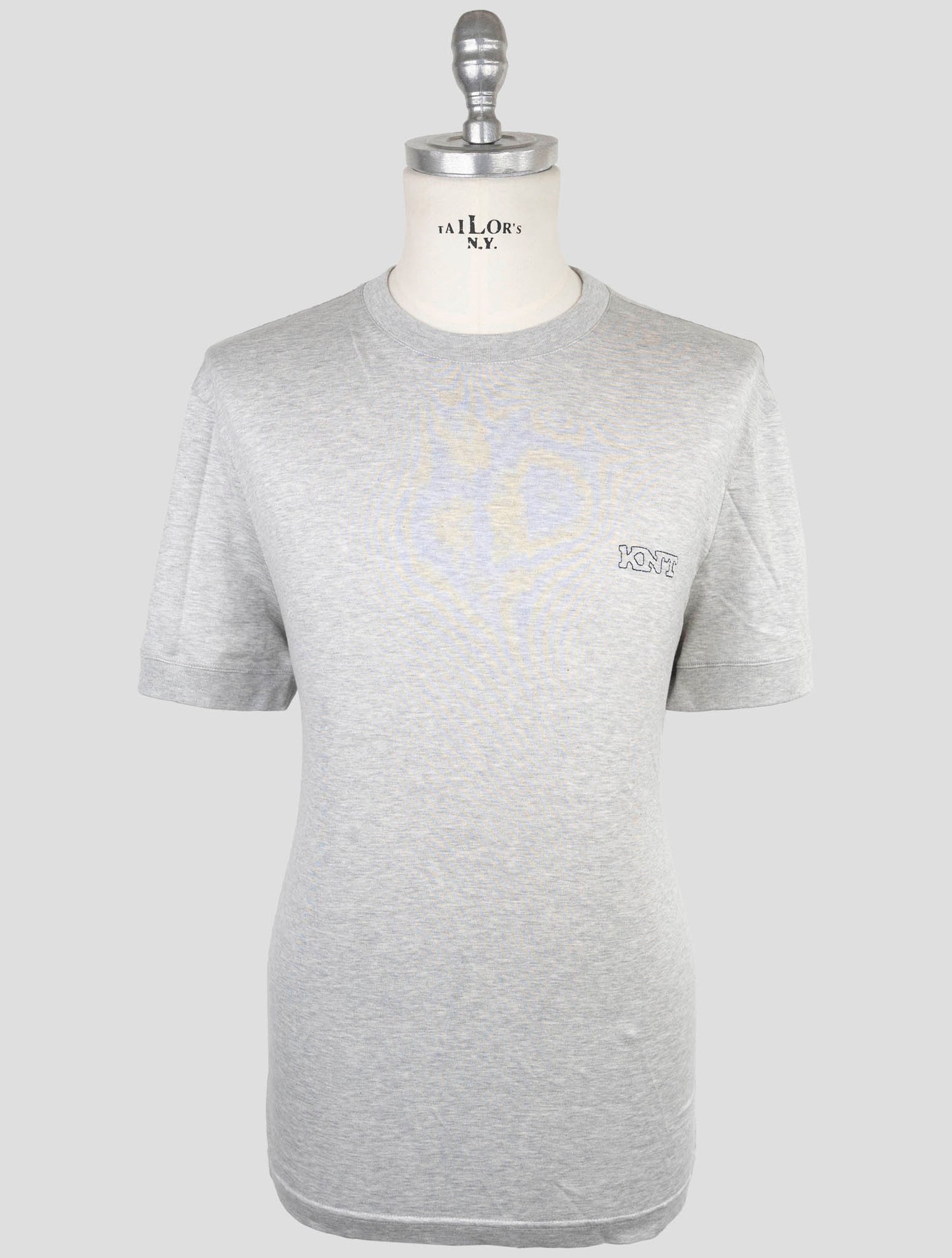 Kiton Knt Gray Cotton T-Shirt