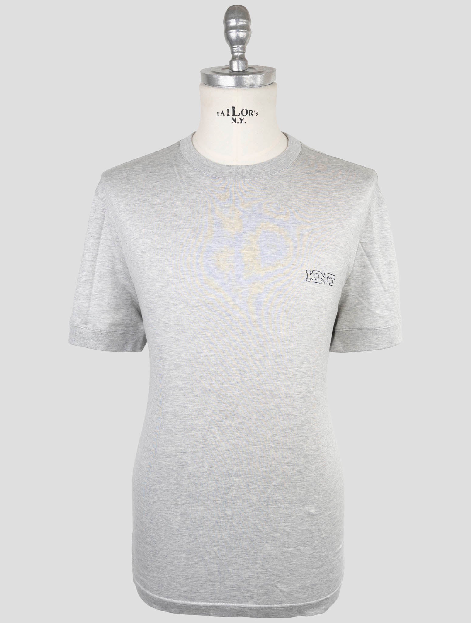 Kiton Knt Gray Cotton T-Shirt