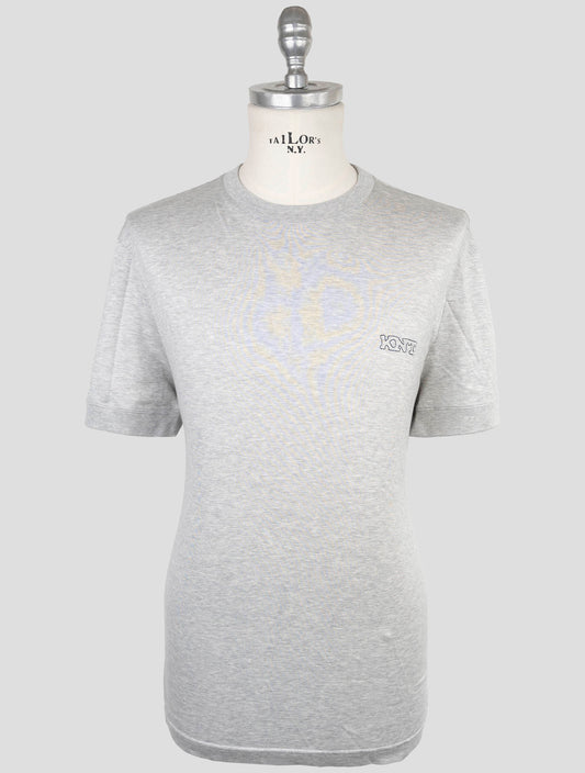 Kiton Knt Gray Cotton T-Shirt