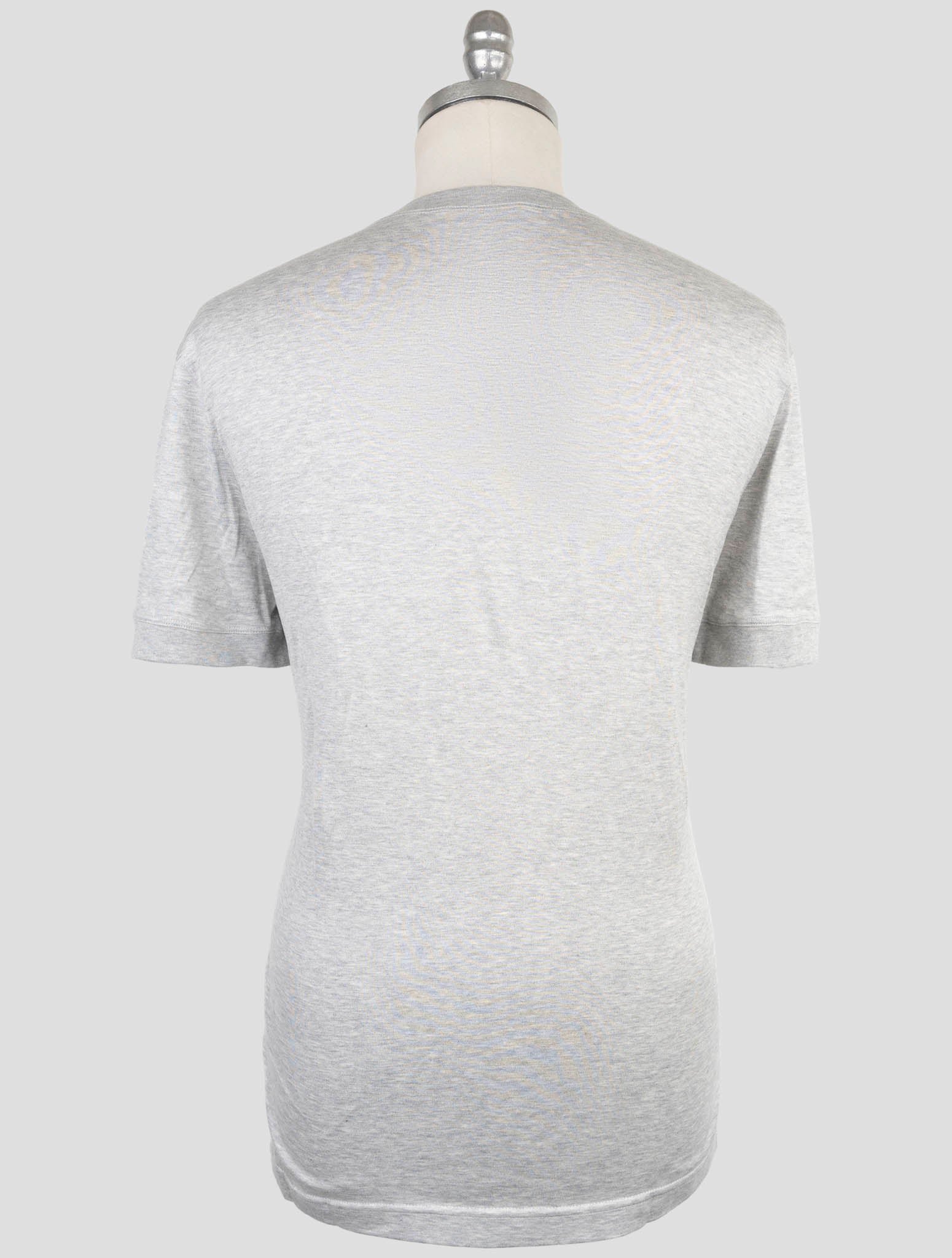 Kiton Knt Gray Cotton T-Shirt
