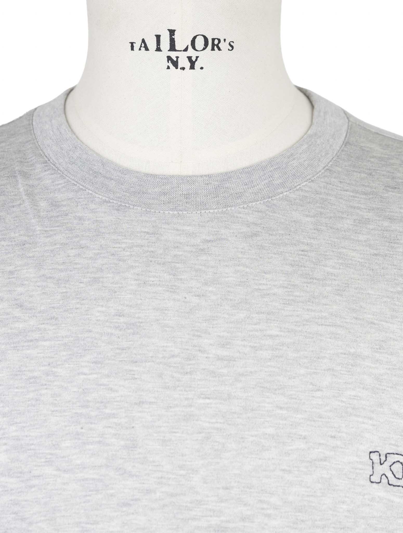 Kiton Knt Gray Cotton T-Shirt