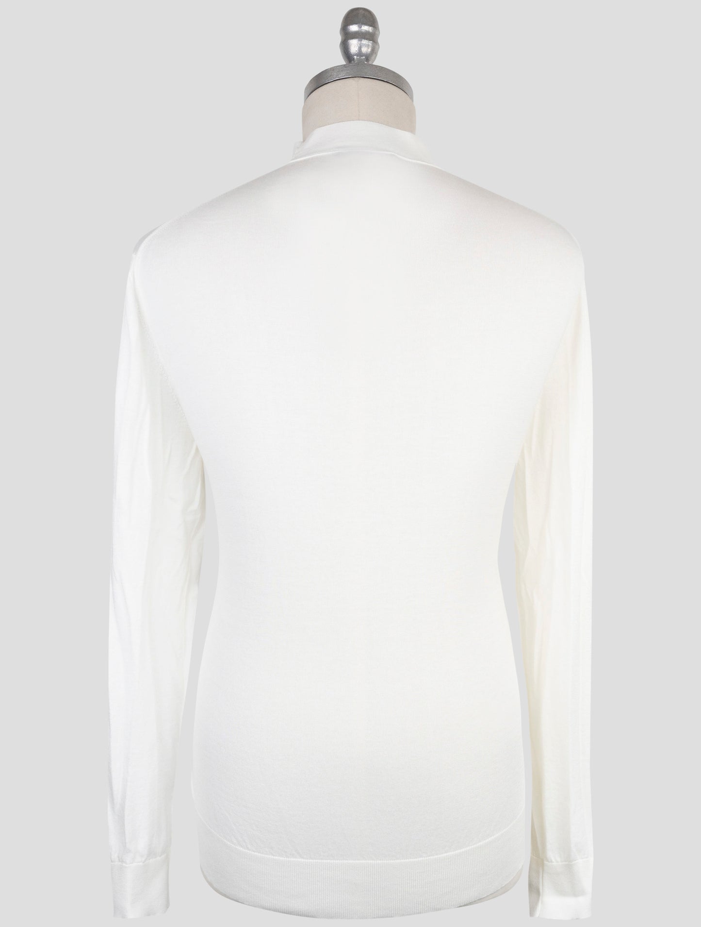Kiton Knt White Cotton Sweater Cardigan