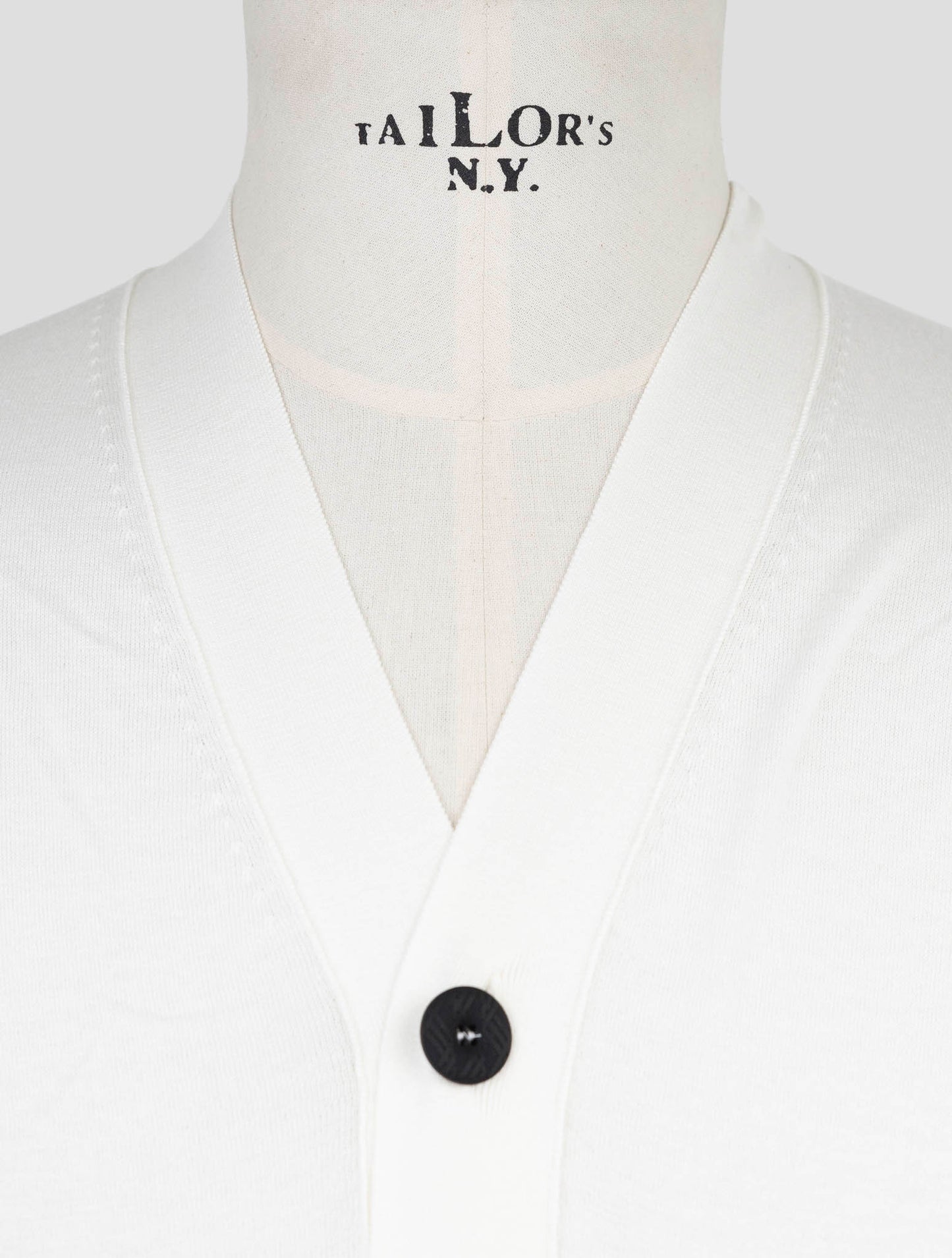 Kiton Knt White Cotton Sweater Cardigan