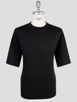Kiton Knt Black Cotton T-Shirt