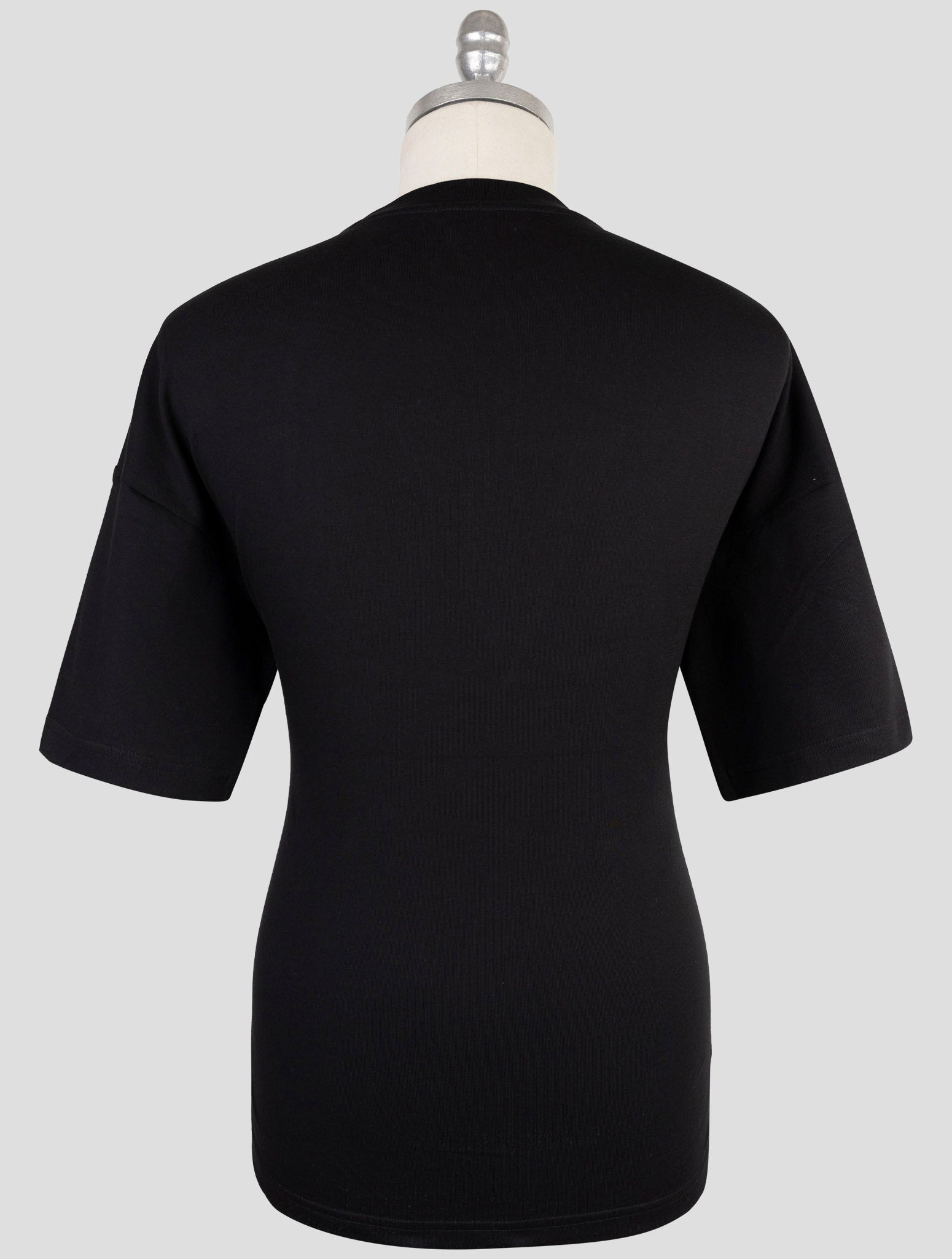 Kiton Knt Black Cotton T-Shirt