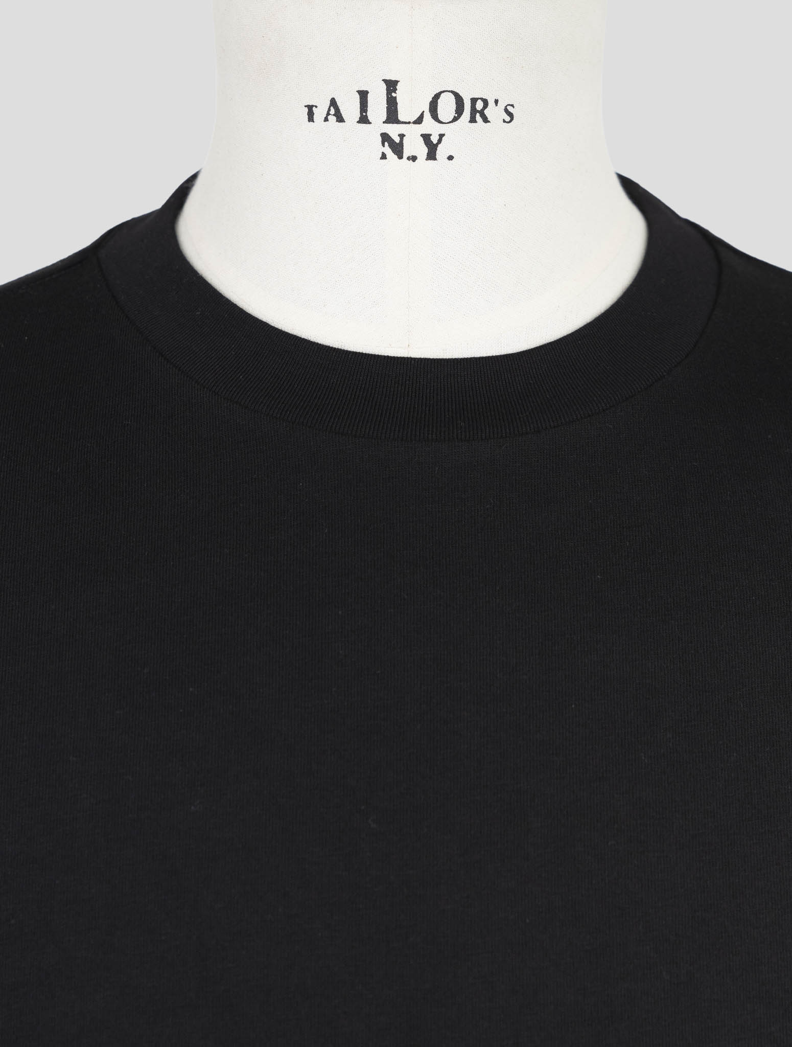 Kiton Knt Black Cotton T-Shirt
