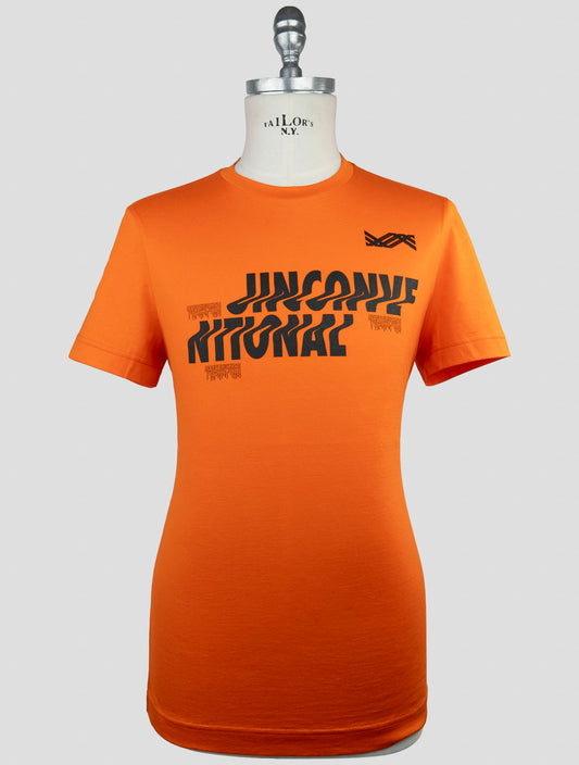 Kiton Knt Orange Cotton T-Shirt