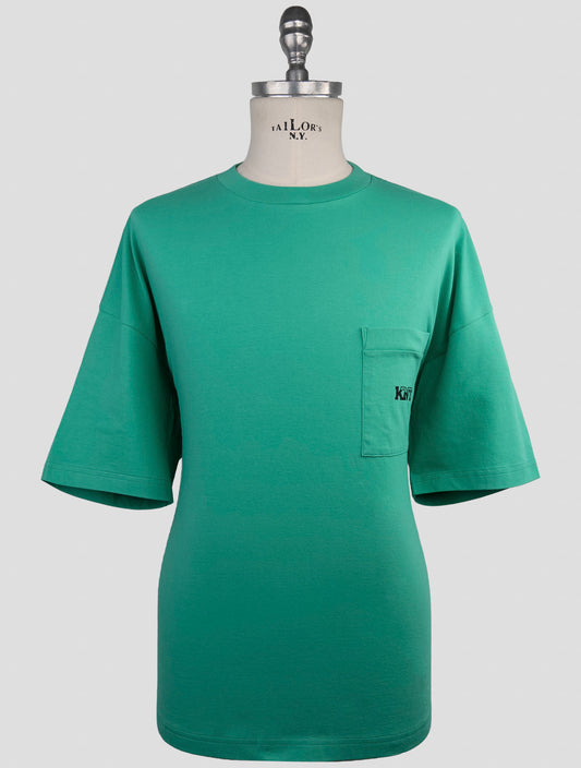Kiton Knt Green Cotton T-Shirt