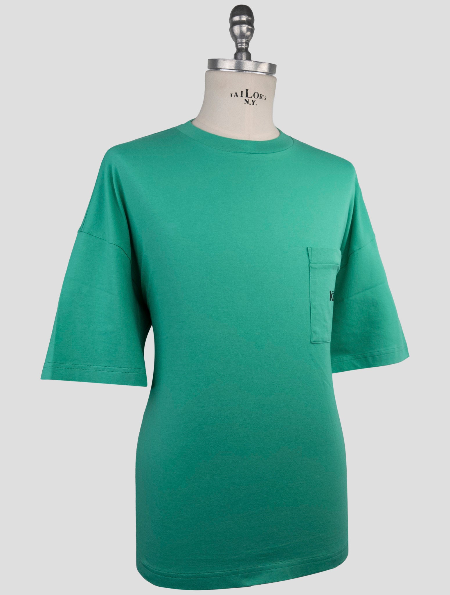 Kiton Knt Green Cotton T-Shirt