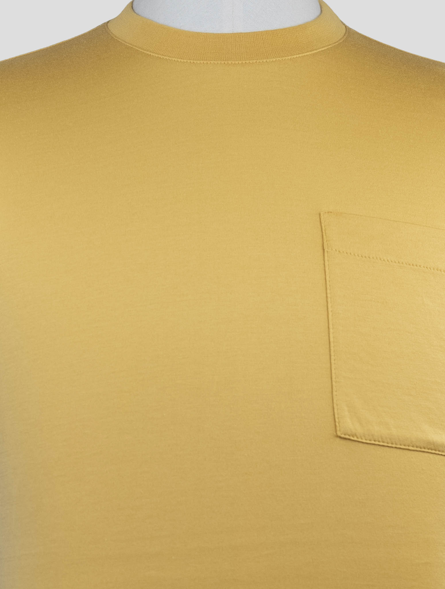 Kiton Knt Yellow Cotton T-Shirt