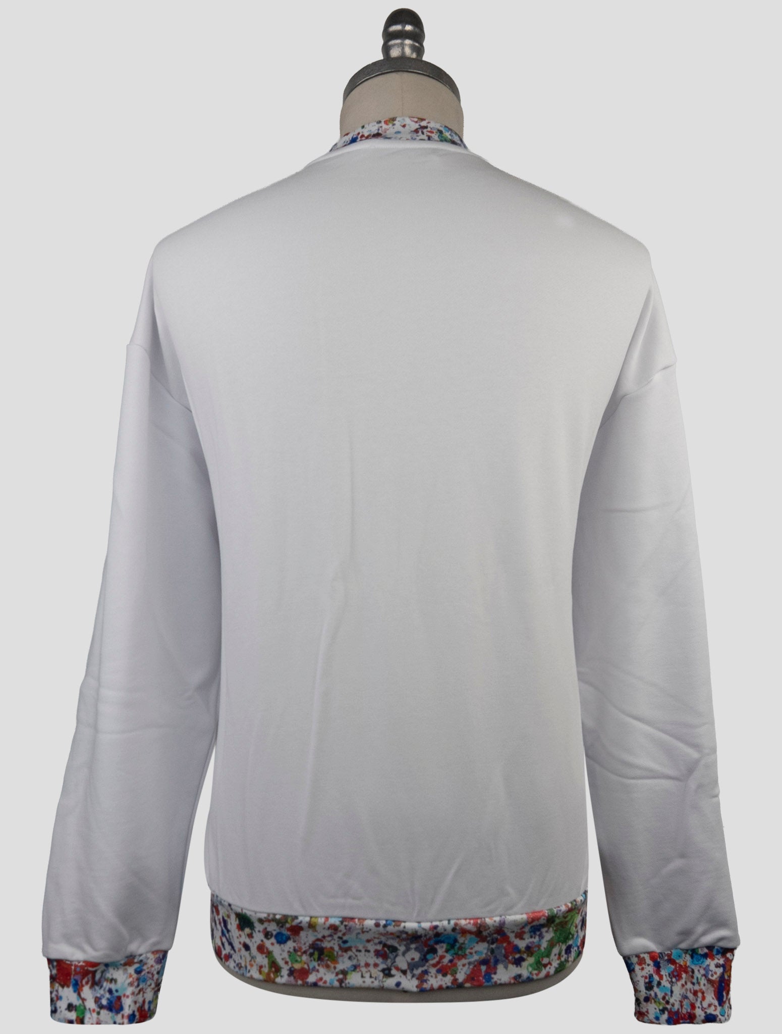 Kiton Knt White Cotton Sweater Crewneck