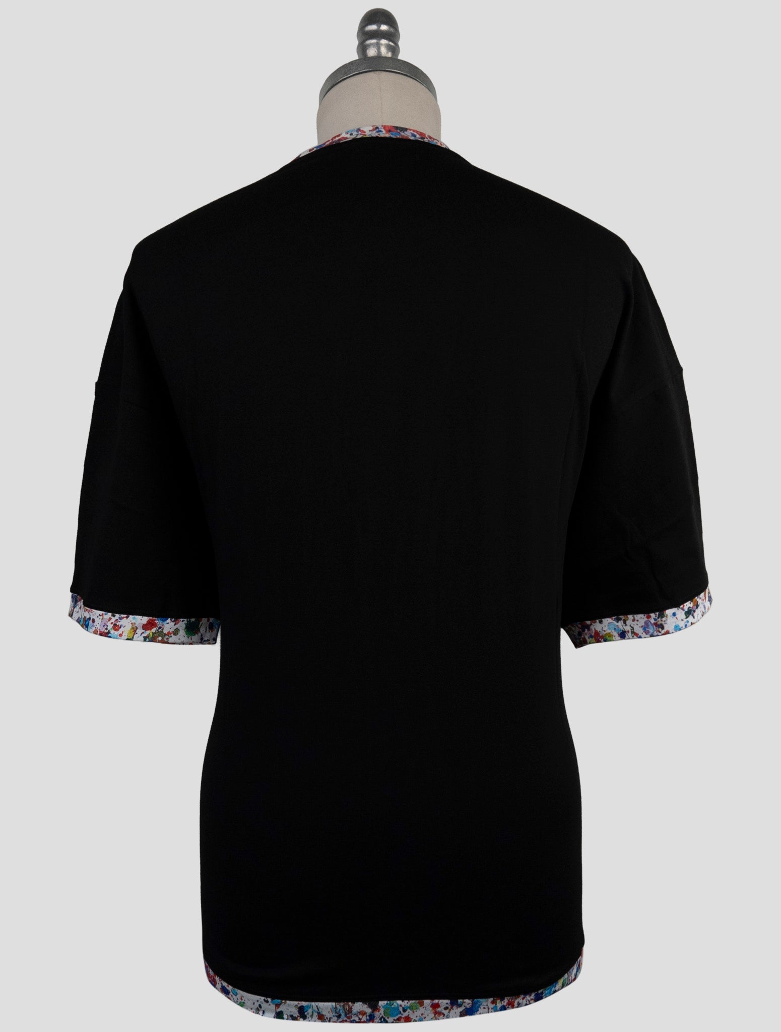 Kiton Knt Black Cotton T-Shirt