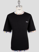 Kiton Knt Black Cotton T-Shirt
