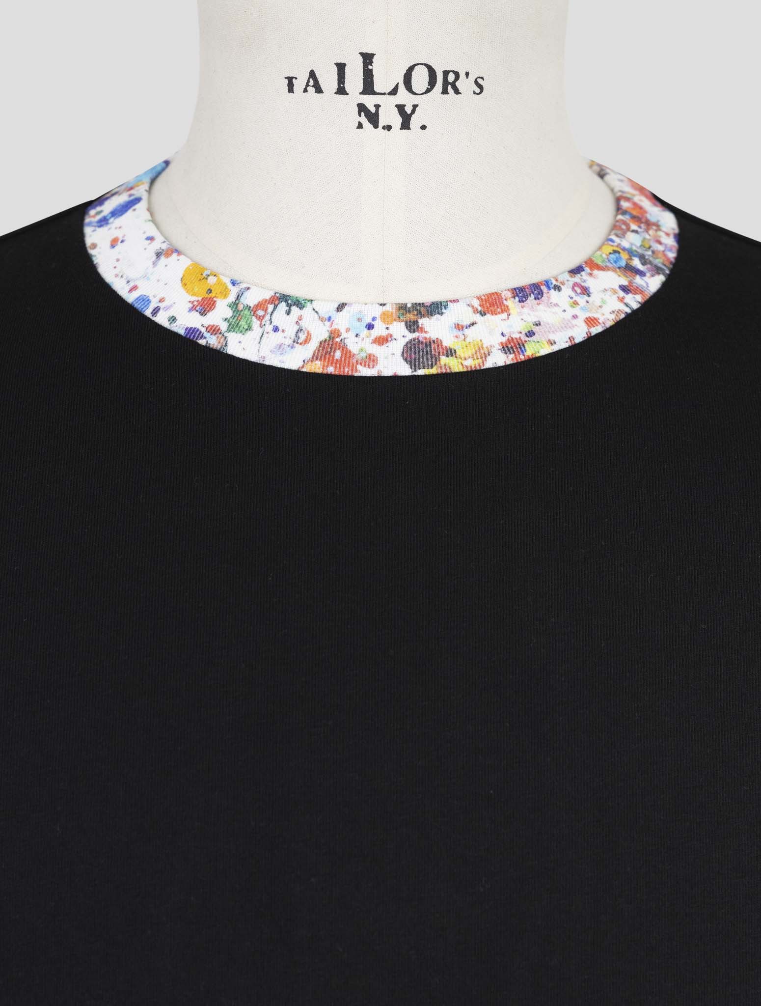Kiton Knt Black Cotton T-Shirt