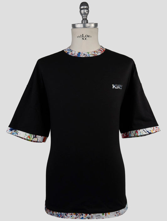 Kiton Knt Black Cotton T-Shirt