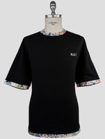 Kiton Knt Black Cotton T-Shirt