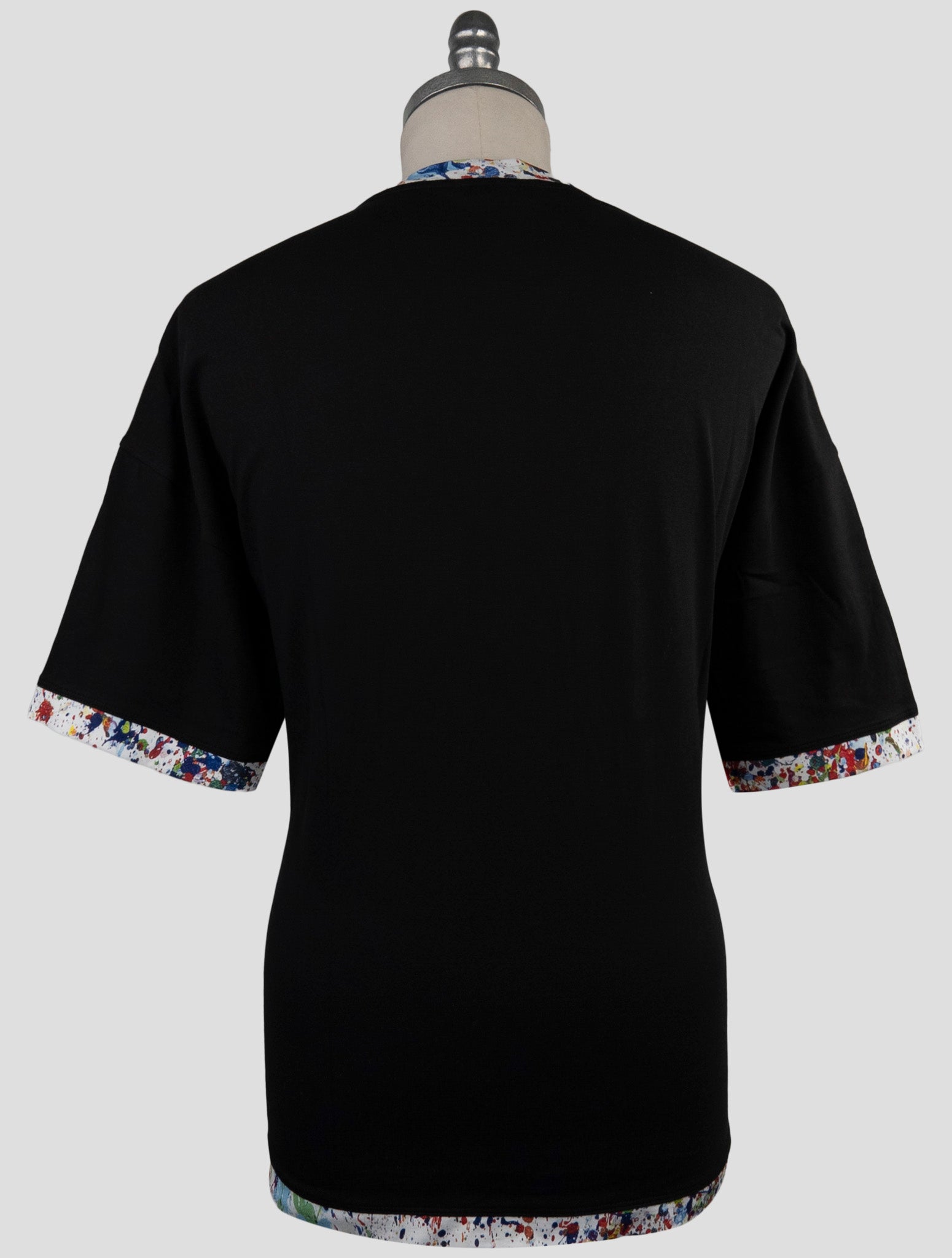 Kiton Knt Black Cotton T-Shirt