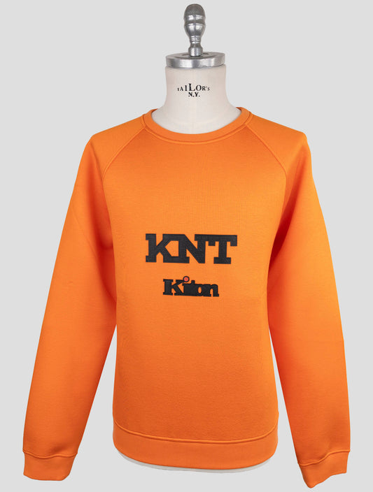 Kiton Knt Orange Viscose Ea Sweater Crewneck