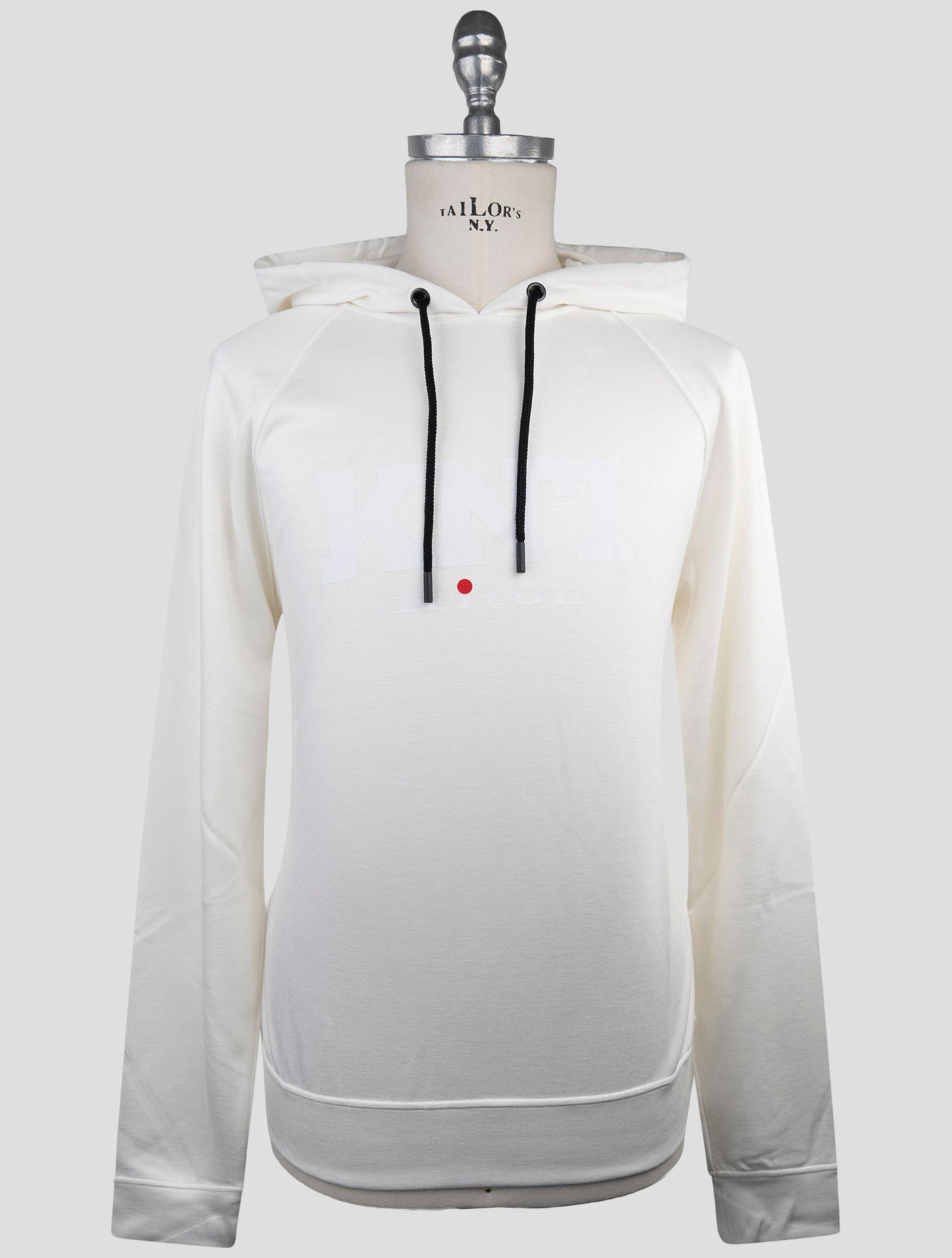 Kiton Knt White Viscose Ea Sweater Hoodie