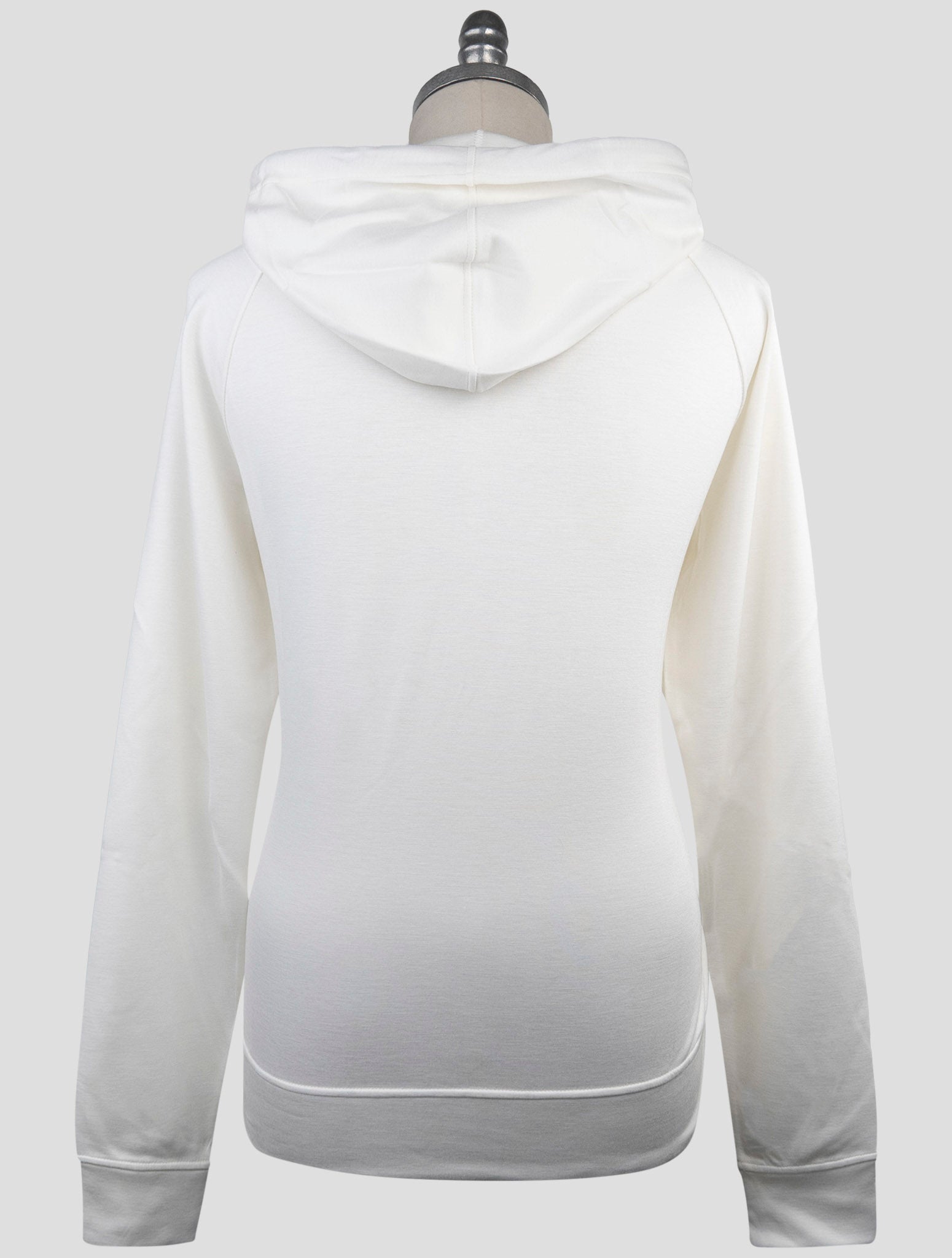 Kiton Knt White Viscose Ea Sweater Hoodie