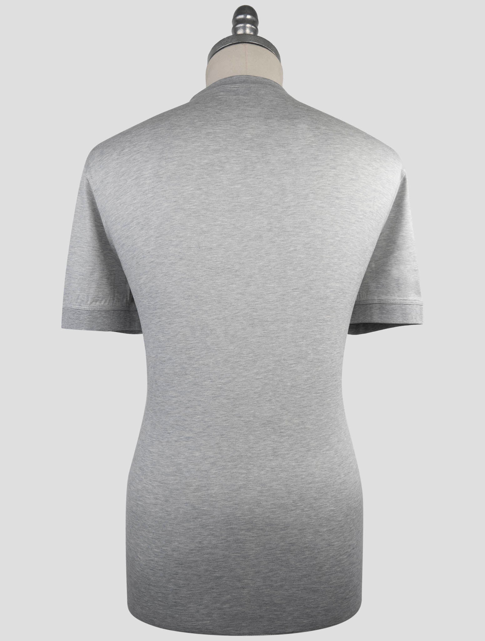 Kiton Knt Gray Cotton T-Shirt