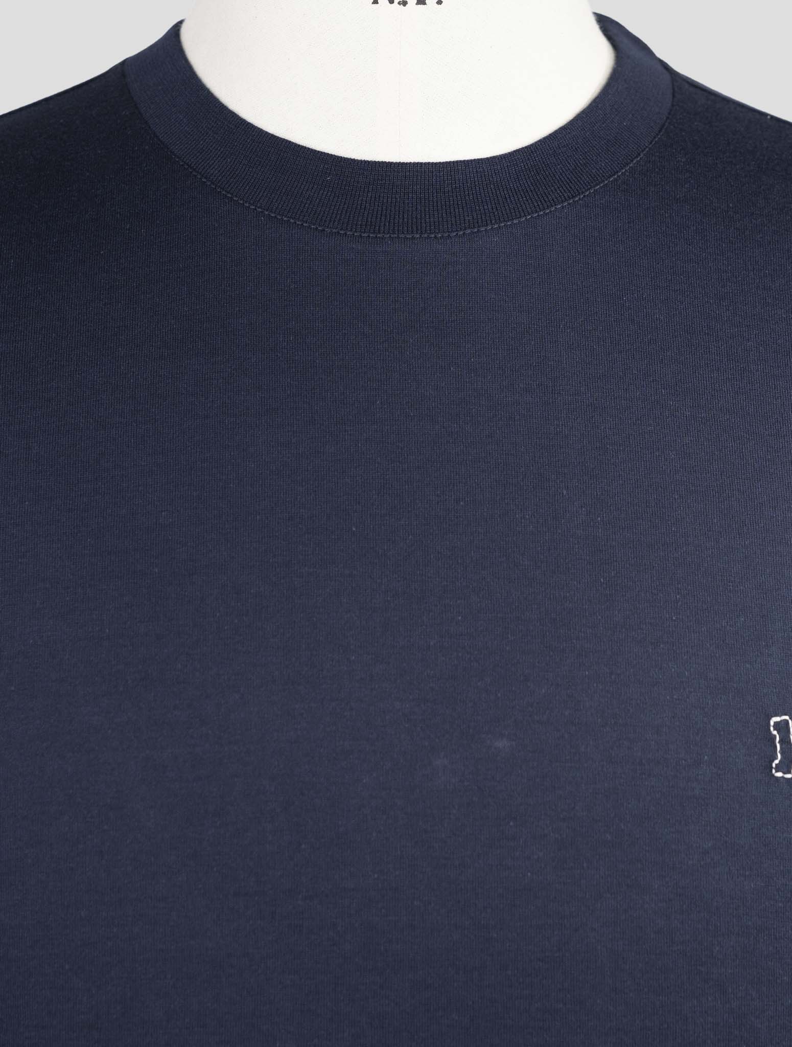 Kiton Knt Blue Cotton T-Shirt