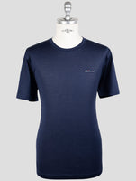 Kiton Blue Cotton T-Shirt