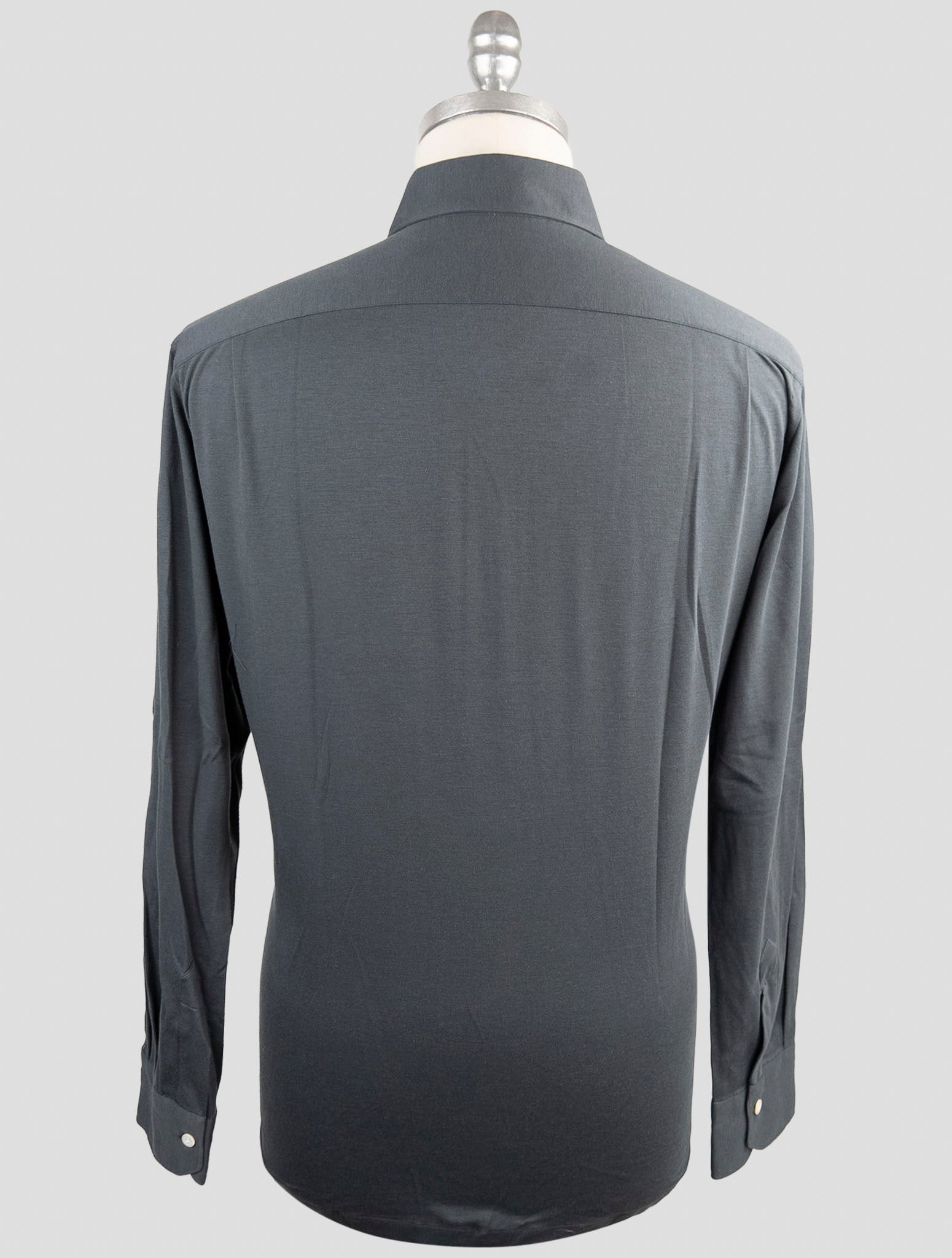 Kiiton Gray Cotton Sweater Polo