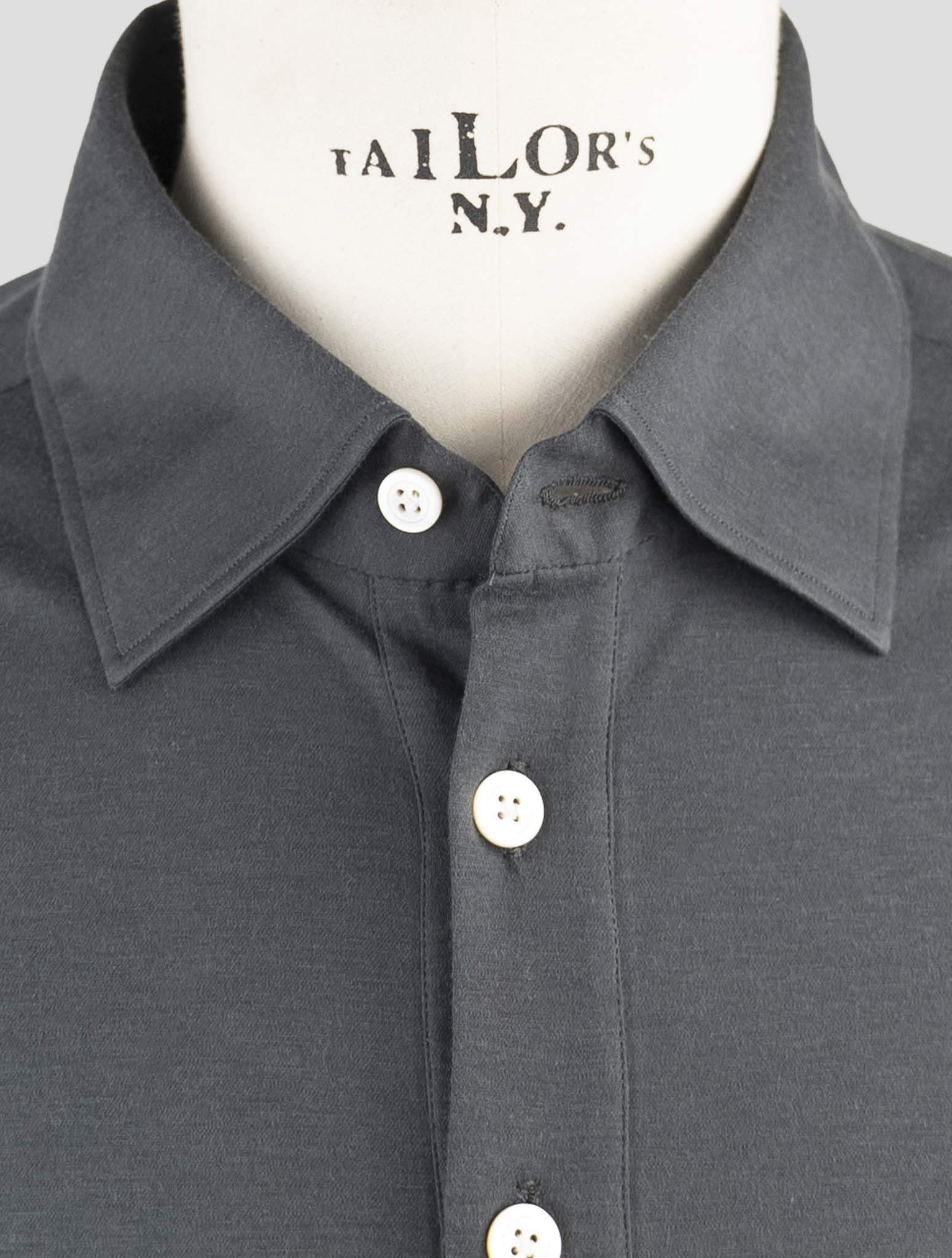 Kiiton Gray Cotton Sweater Polo