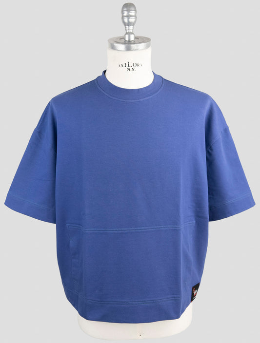 Kiton Blue Cotton Ea T-Shirt