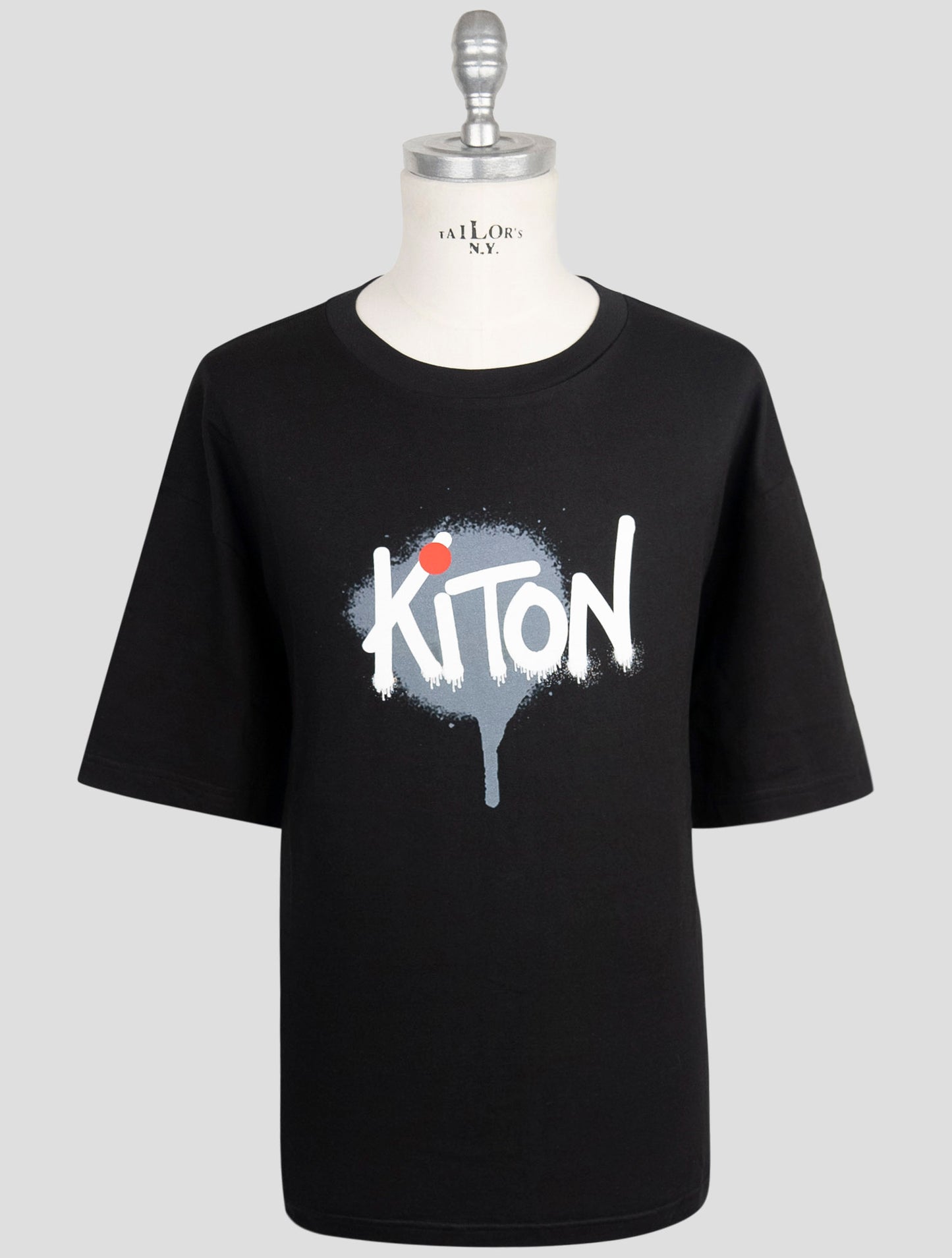 Kiton Blue Cotton T-Shirt