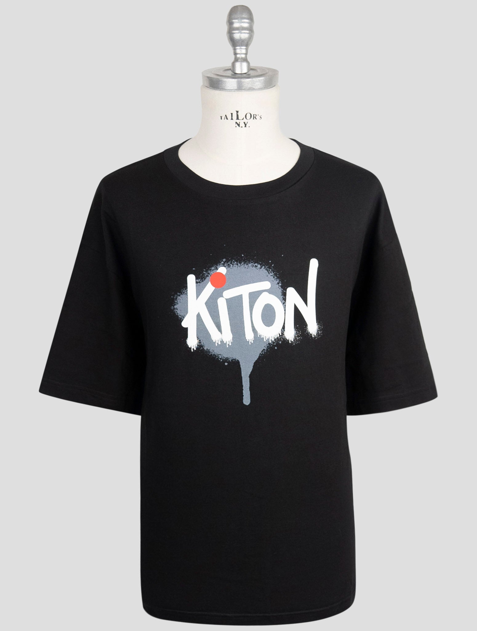 Kiton Blue Cotton T-Shirt