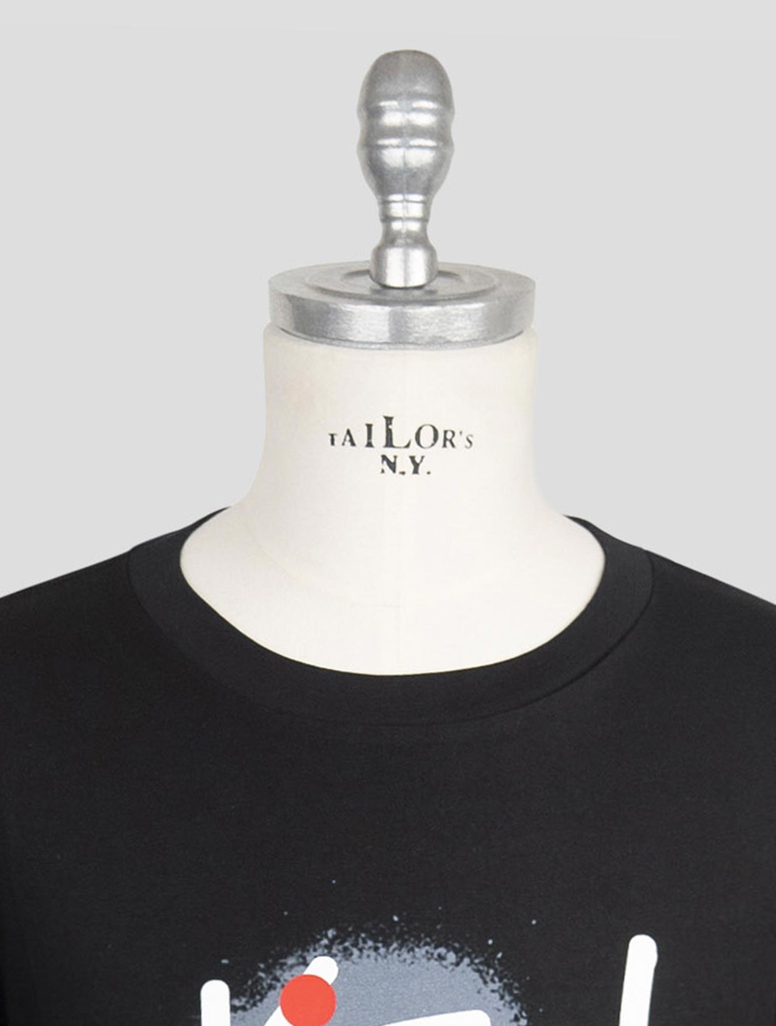 Kiton Blue Cotton T-Shirt