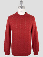 Kiton Red Cashmere Sweater Crewneck