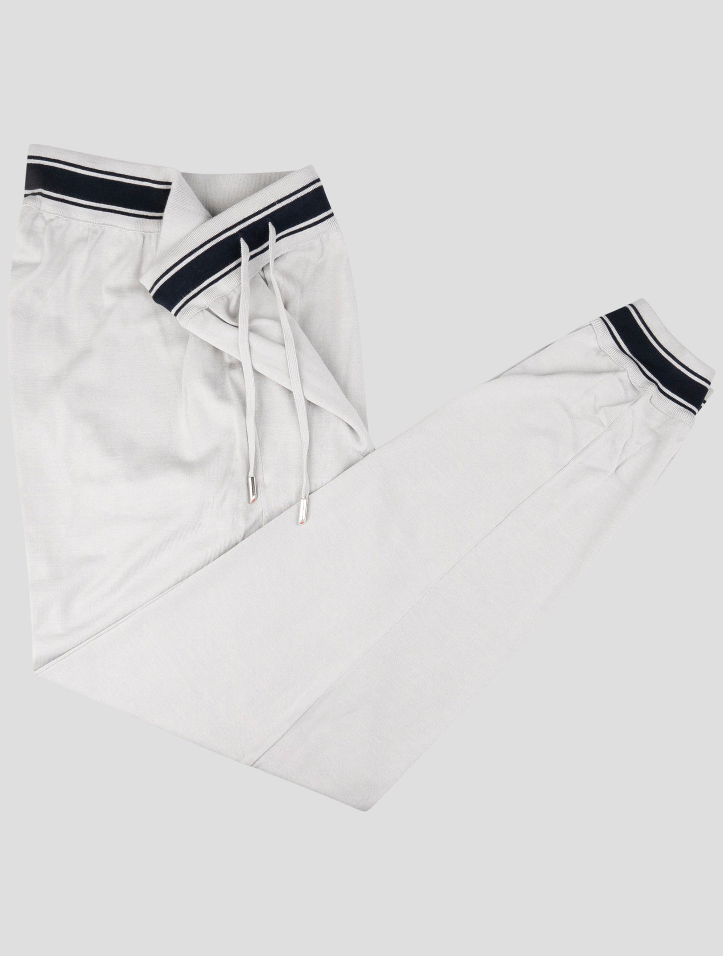 Kiton Gray Cotton Jogging Pants