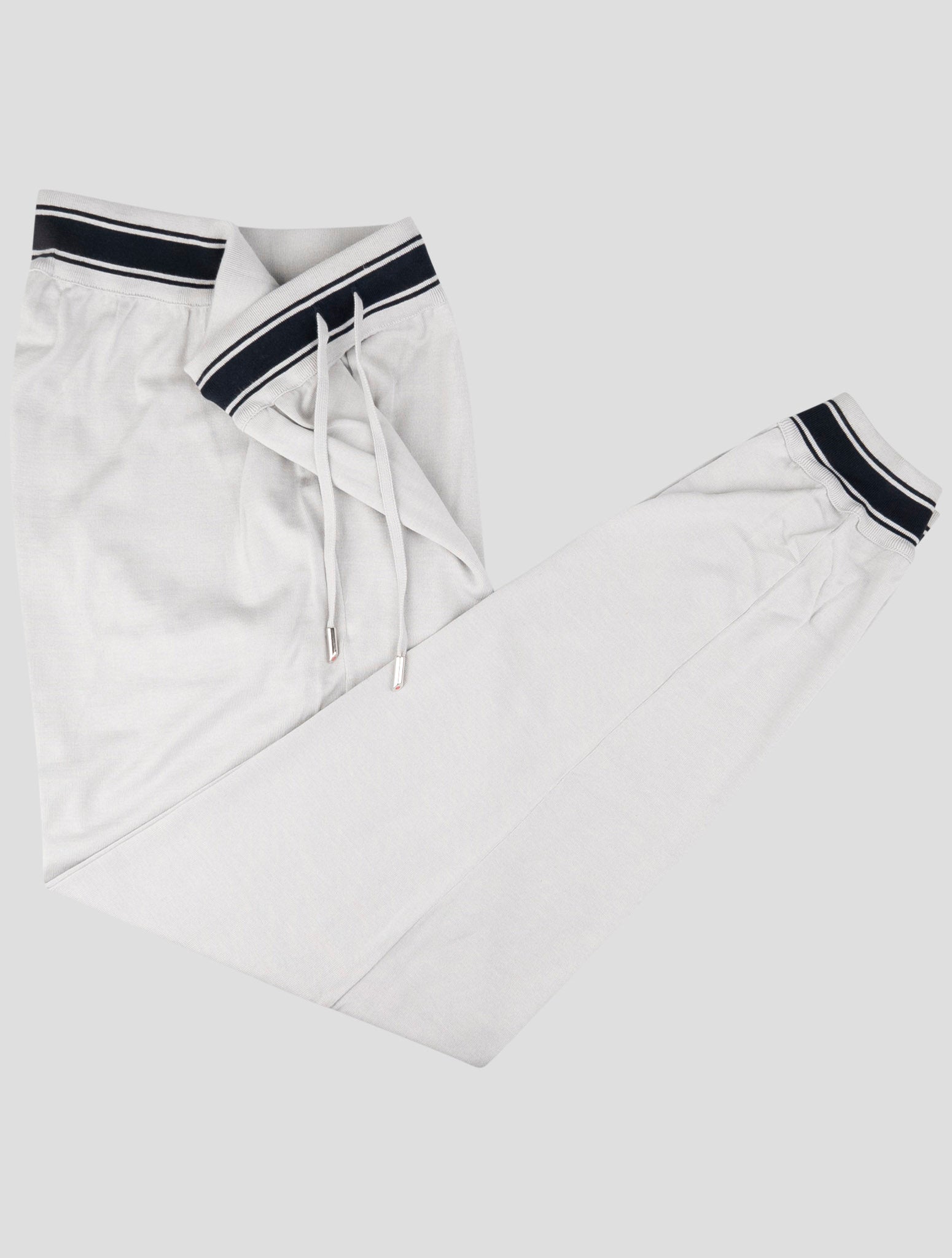Kiton Gray Cotton Jogging Pants