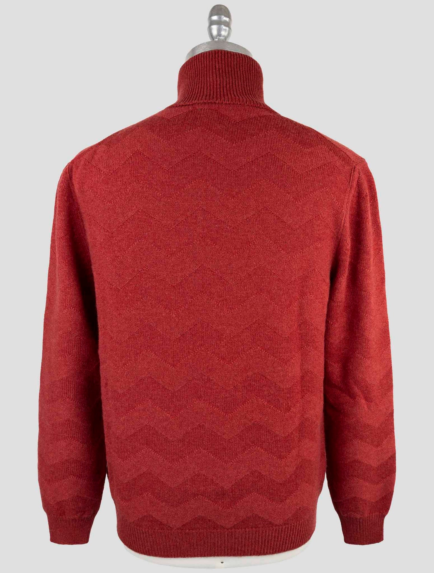 Kiton Red Cashmere Sweater Turtleneck