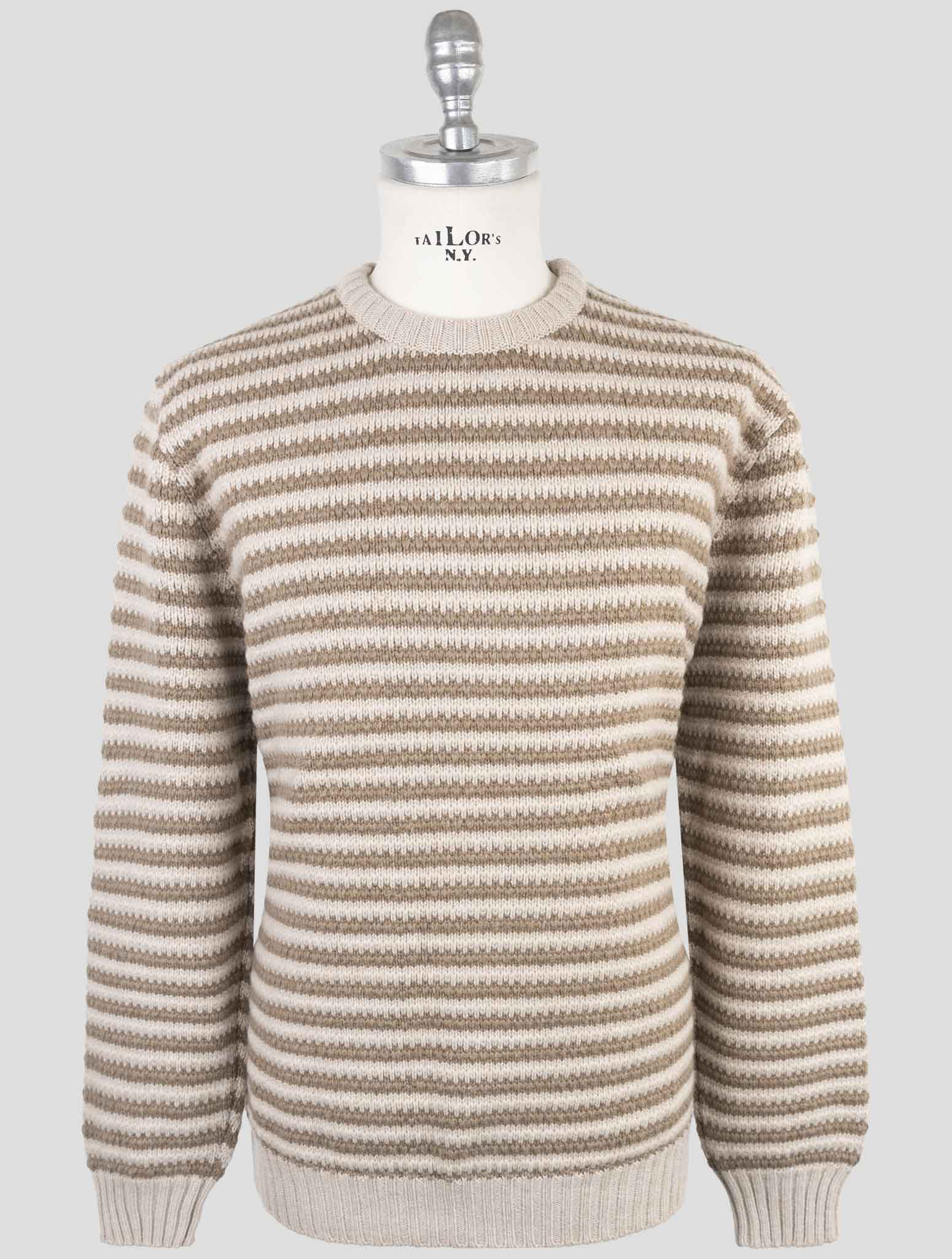 Kiton Brown Cashmere Sweater Crewneck