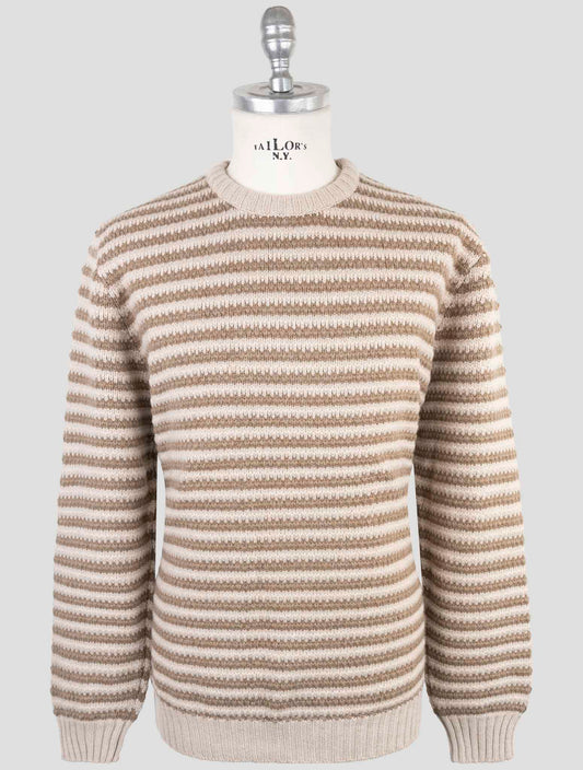 Kiton Brown Cashmere Sweater Crewneck