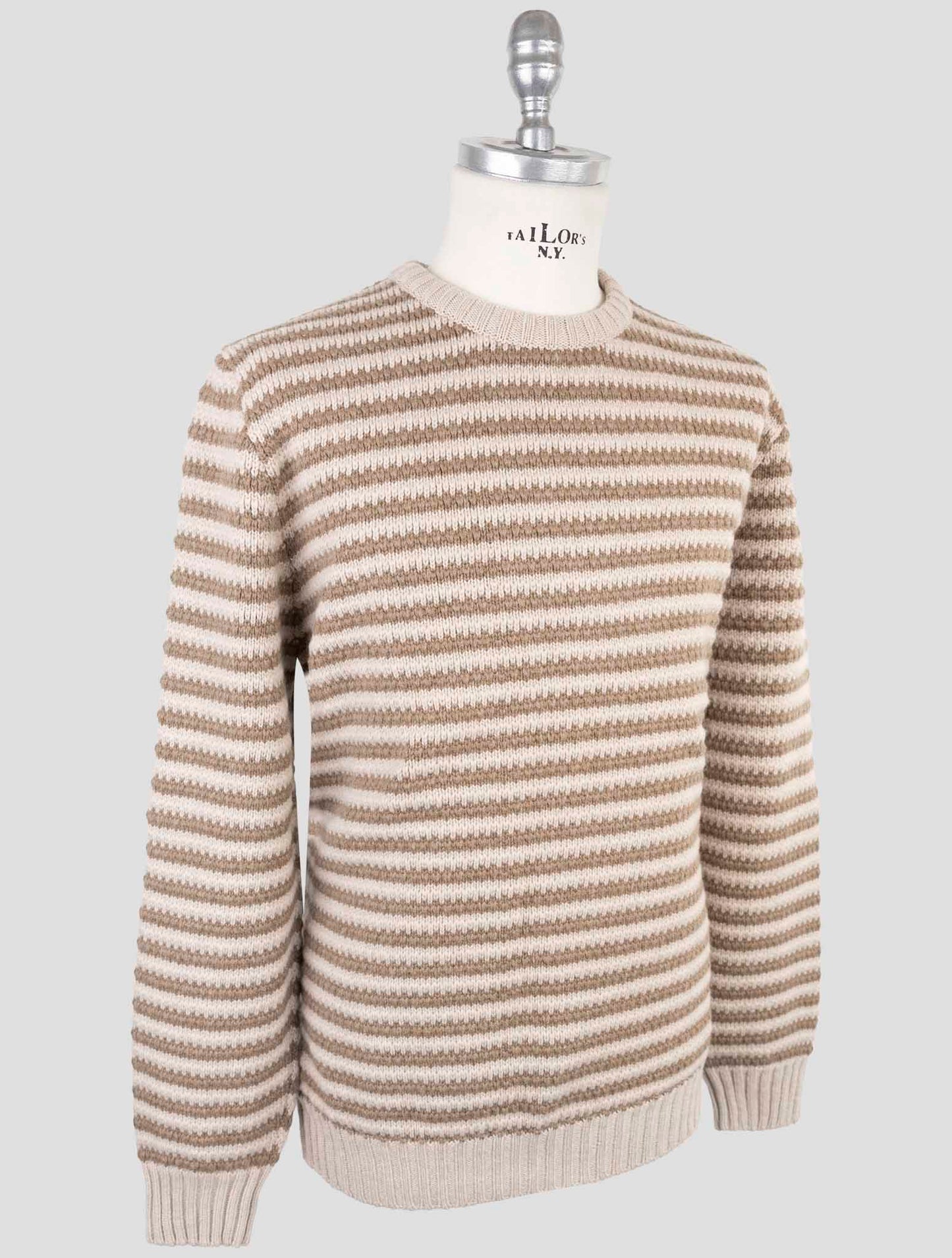 Kiton Brown Cashmere Sweater Crewneck