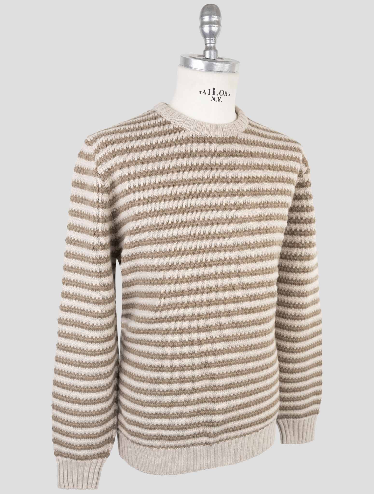 Kiton Brown Cashmere Sweater Crewneck