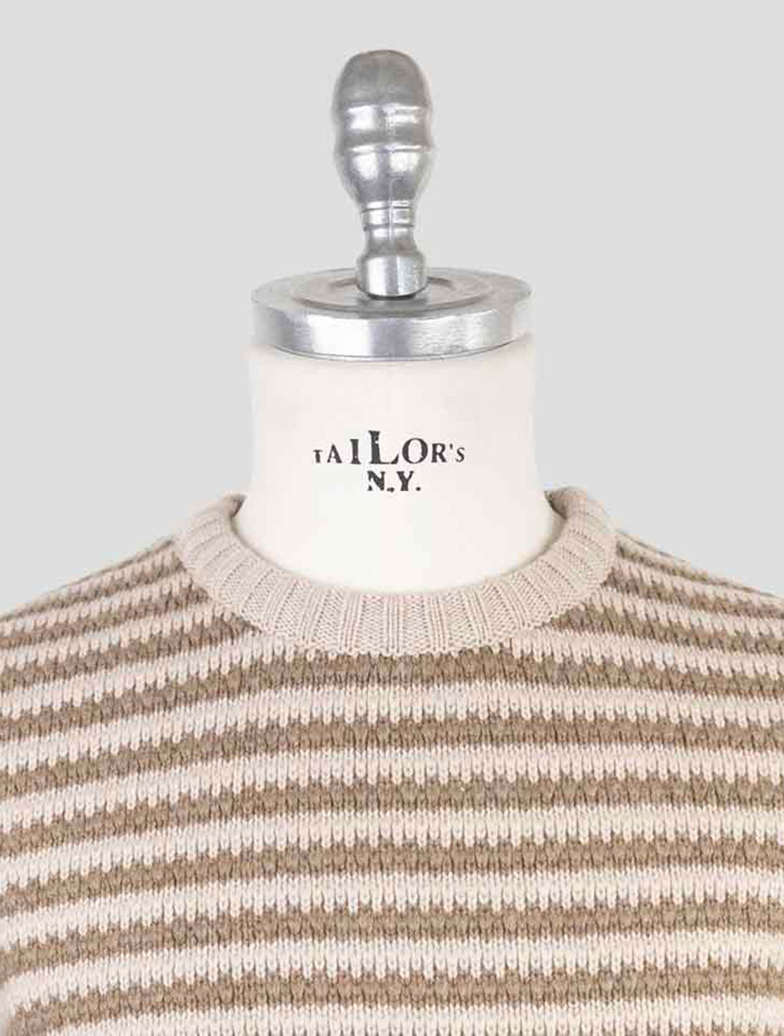 Kiton Brown Cashmere Sweater Crewneck