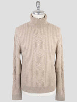 Kiton Taupe Cashmere Sweater Turtleneck