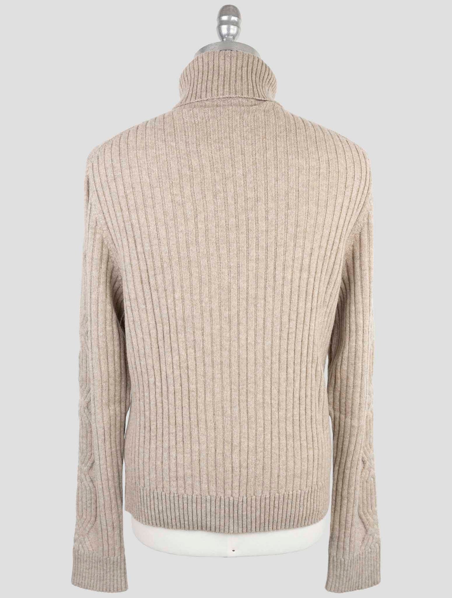 Kiton Taupe Cashmere Sweater Turtleneck
